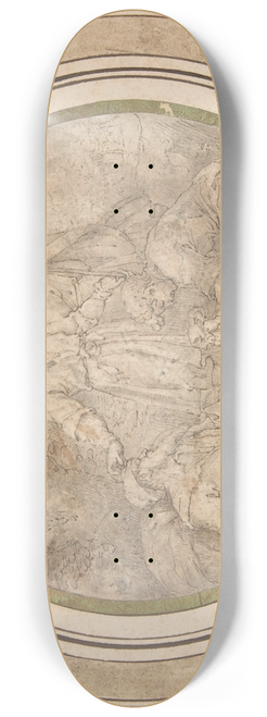 Friedrich Sustris - The Drunkenness of Noah 8.25 inch art skate deck