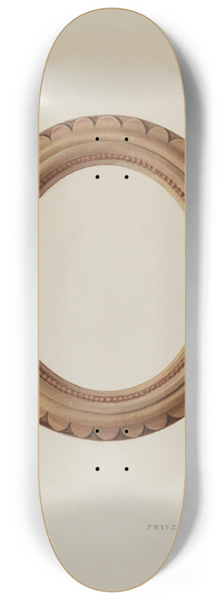 Fritz Boehmer - Pottery Picture Frame 8.25 inch art skate deck