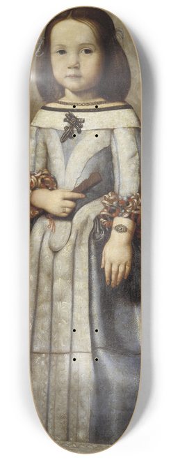 Alessandro Mattia - Portrait of Laura Chigi 8.25 inch art skate deck
