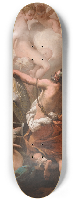 Gaetano Gandolfi - Venus Ordering Armor for Aeneas at Vulcans Forge 8.25 inch art skate deck