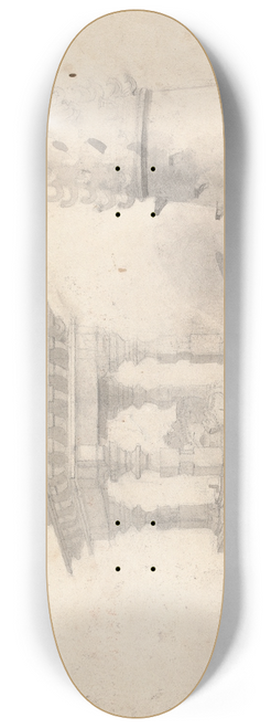 Gangaram Chintaman Tambat - Illumination Column 8.25 inch art skate deck