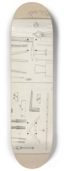 Gangaram Chintaman Tambat - Utensils 8.25 inch art skate deck