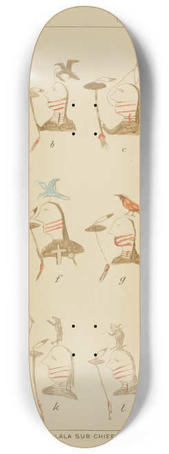 Garrick Mallery - Oglala Sub-Chiefs 8.25 inch art skate deck