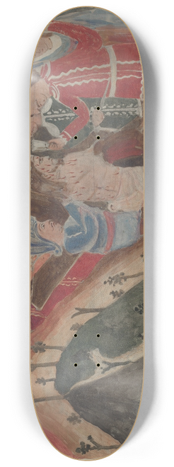 Geoffrey Holt - Station of the Cross No. 10  Jesus is Stripped of His Garments 8.25 inch art skate deck