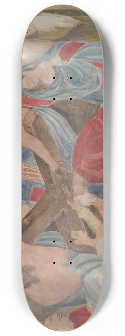 Geoffrey Holt - Station of the Cross No. 6  Veronica Renders Service to Jesus 8.25 inch art skate deck