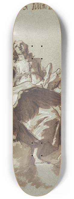 Georg Anton Urlaub - Saint John the Evangelist 8.25 inch art skate deck