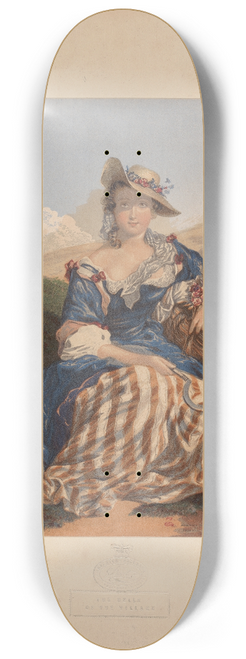 George Baxter - The Belle of the Village 8.25 inch art skate deck