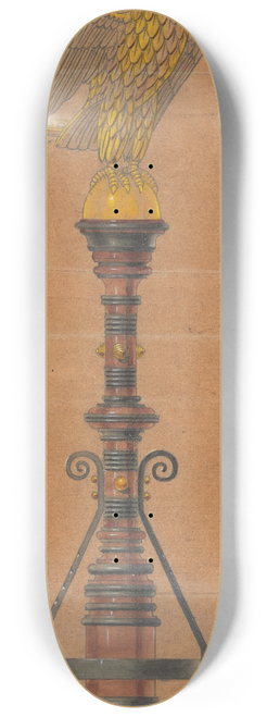 George Edmund Street - Design executed for Jones and Willis, metal and wood-workers and church furniture manufacturers of Birmingham and London 8.25 inch art skate deck