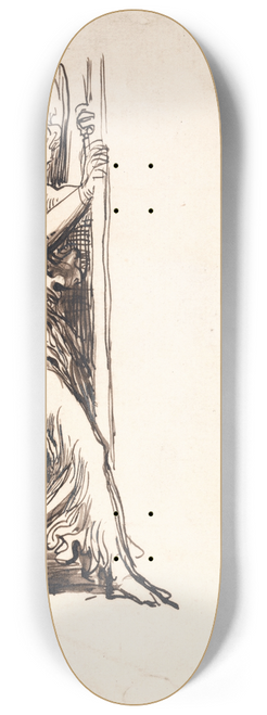 George Frederic Watts - Studies for the Angels in The Court of Death 8.25 inch art skate deck