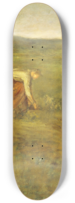George Fuller - Girl Tying Her Shoe 8.25 inch art skate deck