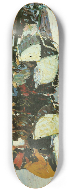 George Luks - Knitting for the Soldiers; High Bridge Park 8.25 inch art skate deck