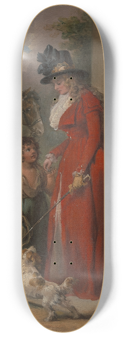 George Morland - The Squires Door 8.25 inch art skate deck
