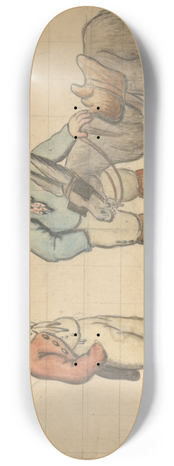 George Moutard Woodward - An Invaluable Donkey 8.25 inch art skate deck