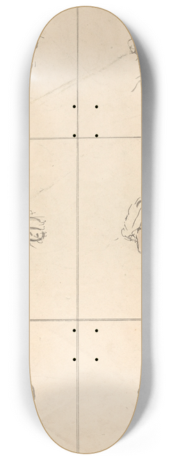 George Moutard Woodward - Faces 8.25 inch art skate deck