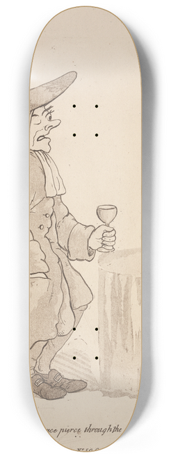 George Moutard Woodward - May the Eye of Science pierce Through the Mists of Obsurity 8.25 inch art skate deck