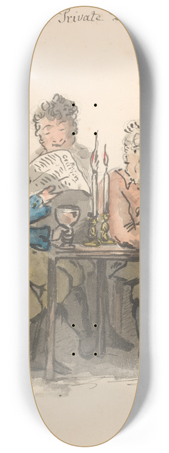 George Moutard Woodward - The Private Declaimer 8.25 inch art skate deck