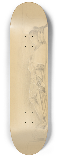 George Richmond - Effigy of a Crusader, Stisted Church 8.25 inch art skate deck