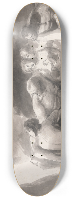 George Romney - Howard Visiting a Prison 8.25 inch art skate deck
