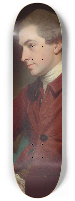 George Romney - Portrait of Sir Thomas Frankland, 6th Bt. (1750-1831) 8.25 inch art skate deck