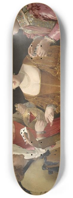 Georges de La Tour - The Cheat with the Ace of Clubs 8.25 inch art skate deck