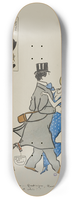 Georges Goursat (Sem) - A la Martinique ; Cornuch, M de Saint-Alary, Melle Frmont 8.25 inch art skate deck