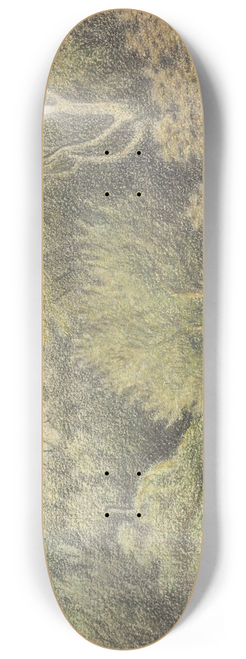 George Sherriff - Untitled. [River scene with willows] 8.25 inch art skate deck
