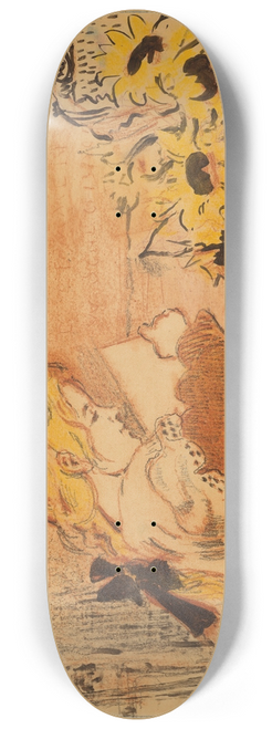 Georges Lemmen - Lise  sa lecture 8.25 inch art skate deck