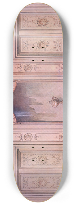 Georges Rmon - Salon peint style rgence, vue gomtrale. 8.25 inch art skate deck
