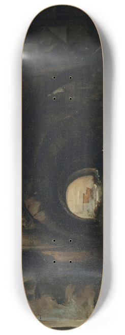 Georges Rouard - Les Ruines de lancienne Cour des comptes,  lemplacement de lactuel muse dOrsay. 7me arrondissement. 8.25 inch art skate deck