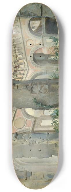 Georges Rouard - Les Ruines de lancienne Cour des comptes,  lemplacement de lactuel muse dOrsay. 7me arrondissement. 8.25 inch art skate deck