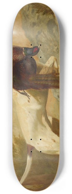 Alexander Pope Jr. - Pointer with Pheasant 8.25 inch art skate deck