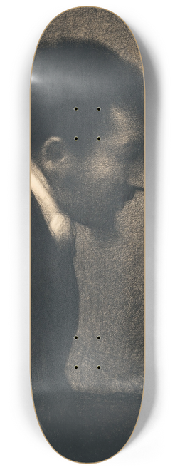 Georges Seurat - Portrait of Edmond Franois Aman-Jean 8.25 inch art skate deck