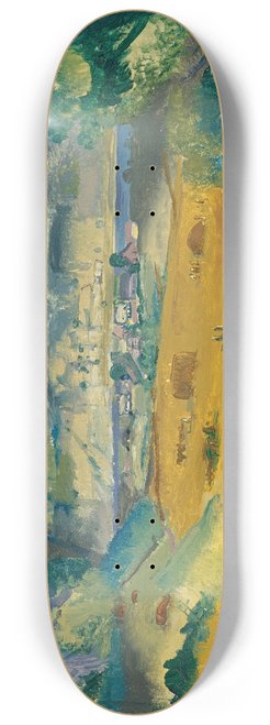 George Wesley Bellows - Clouds And Meadow 8.25 inch art skate deck