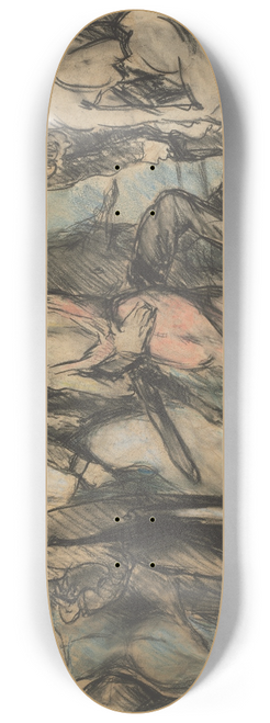 George Wesley Bellows - Society Ball (verso) 8.25 inch art skate deck