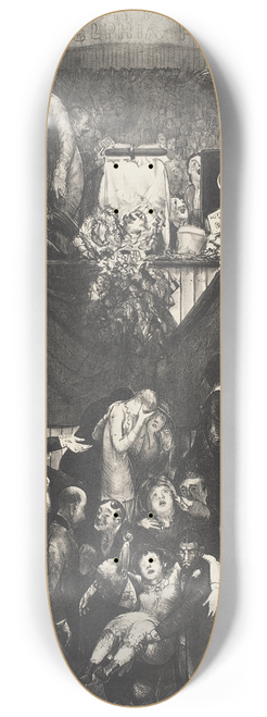 George Wesley Bellows - The Sawdust Trail 8.25 inch art skate deck