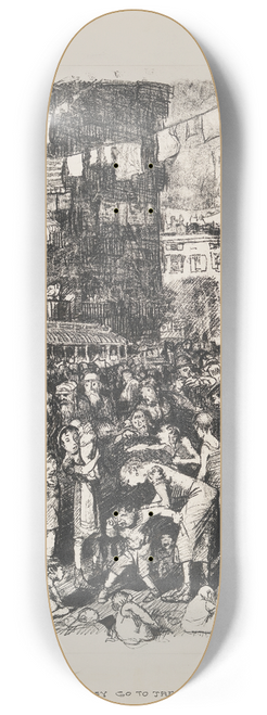 George Wesley Bellows - Why Dont They Go to the Country for Vacation 8.25 inch art skate deck