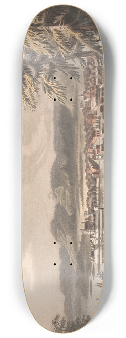 Georg Haas - Vue de la ville de Christiania 8.25 inch art skate deck