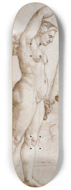 Georg Pencz - Allegory of Justice 8.25 inch art skate deck