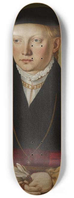 Georg Pencz - Portrait of a Girl 8.25 inch art skate deck