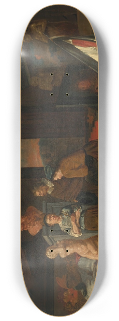 Gerard Thomas - A sculptor in his studio 8.25 inch art skate deck