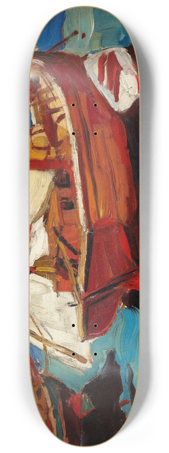Gerassim Semenovich Golovkov - Fishing Boats in Hafen 8.25 inch art skate deck
