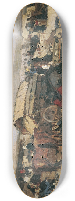 Gergely Prge - Ungarische Marktszene 8.25 inch art skate deck