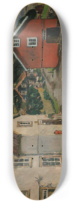 Gerhard Munthe - The Courtyard at Kongsvoll 8.25 inch art skate deck
