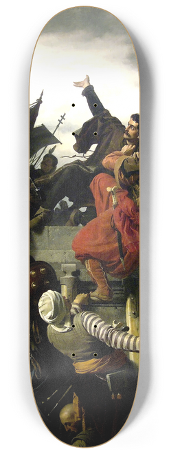 Alexander von Wagner - The Self-Sacrifice Of Titusz Dugovics 8.25 inch art skate deck