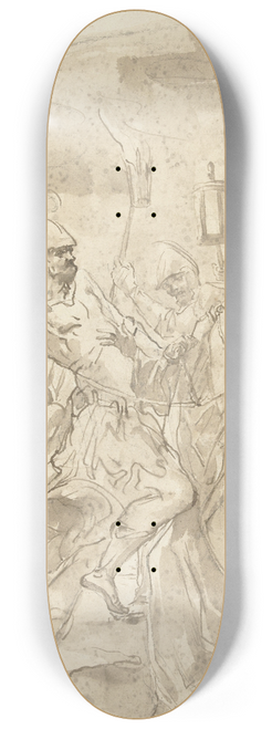 Gian Antonio Burrini - De gevangenneming van Christus 8.25 inch art skate deck