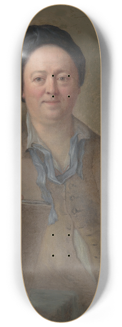 Giles Hussey - Portrait of a landscape painter, possibly George Lambert 8.25 inch art skate deck