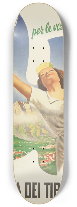 Gino Boccasile - Cava Dei Tirreni 8.25 inch art skate deck