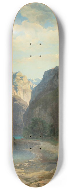 Alexandre Calame - Laxenstrasse (Lac Des Quatre-Cantons) 8.25 inch art skate deck
