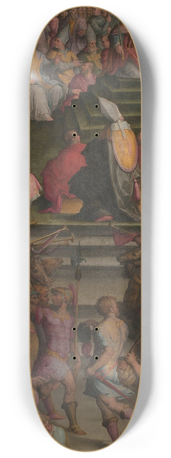 Giorgio Vasari - Clement VII crowns Charles V in San Petronio in Bologna 8.25 inch art skate deck