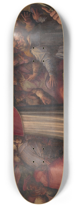 Giorgio Vasari - Eugenio IV disembarks at Leghorn to take refuge in Florence 8.25 inch art skate deck
